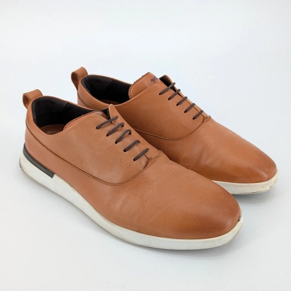 Wolf & Shepherd Crossover Victory Leather Hybrid Dress Sneaker Brown 10M